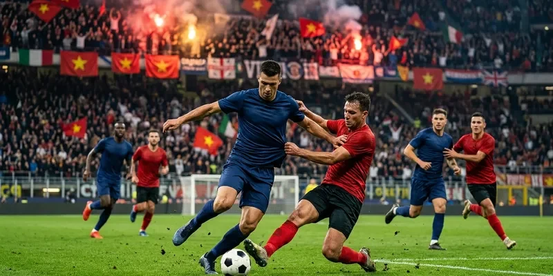 Khán đài rực lửa trong trận derby kinh điển Serie A